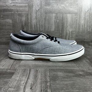 Sperry Halyard CVO Men's size 13 Grey Canvas Casual Shoes
